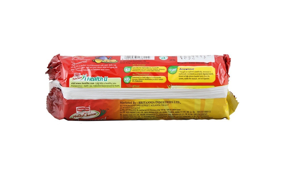 Britannia Nutri Choice Arrowroot Biscuits   Pack  100 grams